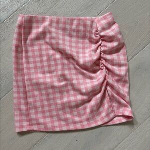 Altar'd State Pink Checkered Pencil Skirt - S